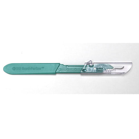 Scalpels, Bard-Parker Protected Disposable, Stainless Steel Blades, #15, 10/Box