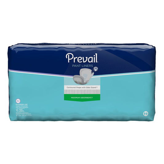 Prevail Pant Liner, Extended Use, 13 x 28", 16/pack, 6 Packs/Box