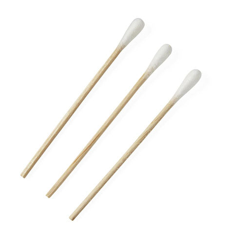 Cotton Tipped Applicators, 3" Wood Shaft, 10 Packs of 100