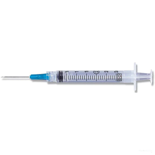 BD Plastipak 3mL Syringe, Luer-Lock With Blunt Fill Needle, 18G x 1 1/2", 100/Box