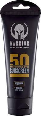 Warrior SPF50 Mineral 3 oz Sunscreen  24/Case
