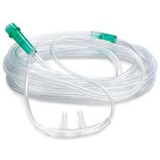 AirLife Nasal Oxygen Cannula, Curved, Flared Tip w/14 ft Tubing, 99/Box