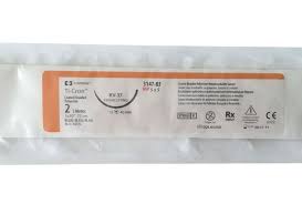 2 Ti-Cron Coated Braided Polyester Sutures, 5 x 30", KV-37, 7/Box