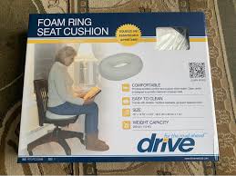 Seat Cushion, Foam Ring, 16", 1/Ea
