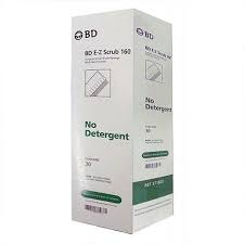 BD E-Z Surgical Scrub 160, Brush/Sponge, No Detergent, 30/Box