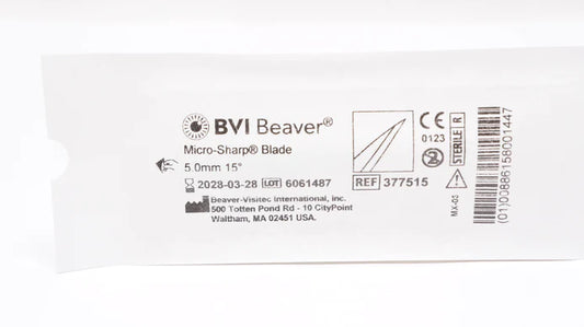 BVI Beaver Micro-Sharp Blade 5.0mm, 15 Deg, 6/Box 12 Boxes/Case