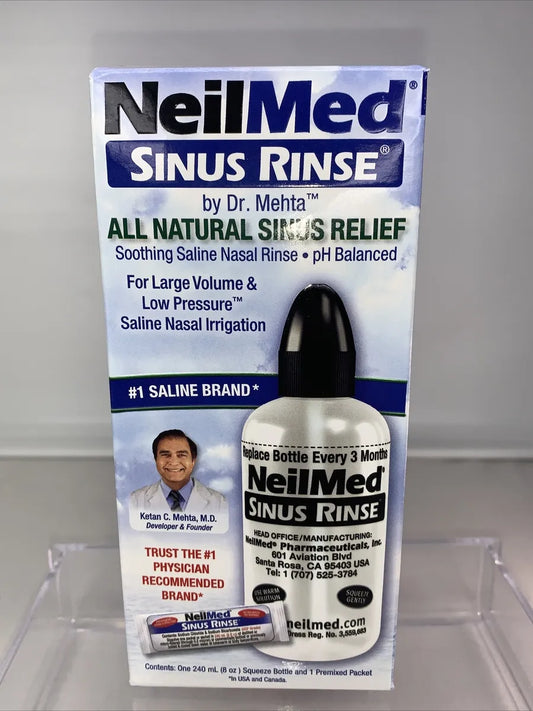 NeilMed Sinus Rinse, 8oz. Bottle w/Premixed Packet, 1/Box