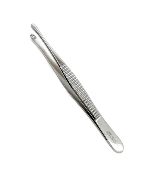 Tissue Forceps, Russian 5.7/8" Serrated Handles S/S
