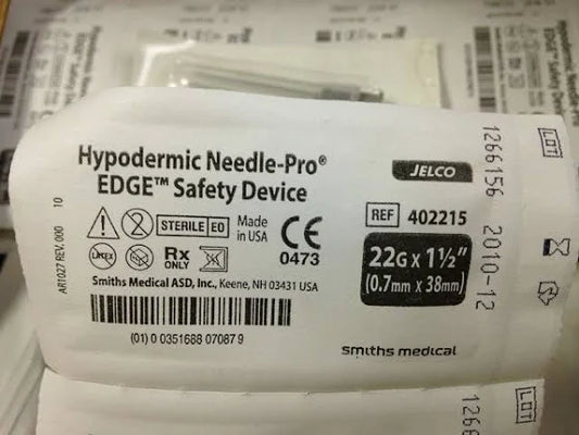 Hypodermic Needle-Pro 22Gx1 1/2" 100/Box