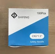 Safety Needle 23G x 1.1/2", 100/Box