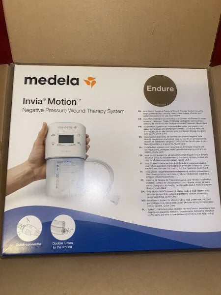 Medela Invia Motion Negative Pressure Wound Therapy System, Double Lumen, Quick Connector, 60 Days, 1/ea