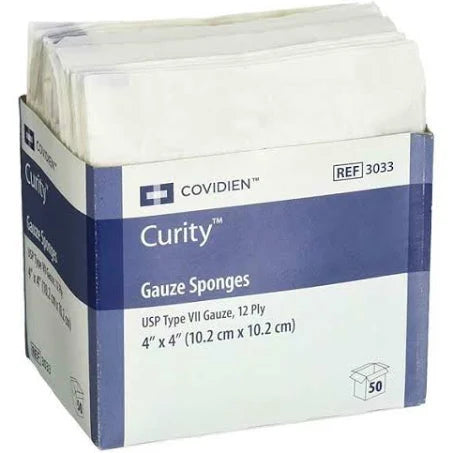 Gauze Sponges 4"x4" 12 Ply, 50/Box 23Boxes/Case