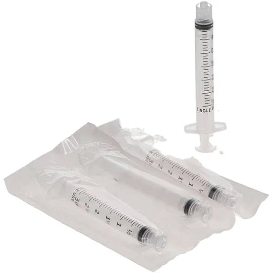 Bare Hypodermic Syringe 3ml Luer Lock 100/Box