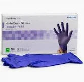 Nitrile Exam Gloves Powder-Free NonSterile Medium 100/Box