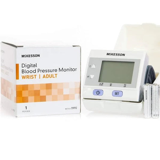 Digital Wrist Blood Pressure Monitor, Adult, 1/Box