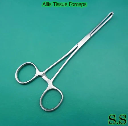Tissue Forceps, Allis 5.3/4", 4x5 Teeth Delicate S/S