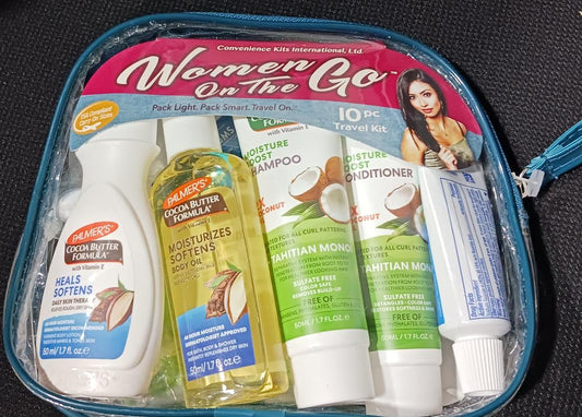 Hygiene Kit, Women On the Go, 10 Piece Travel Kit, 1/ea