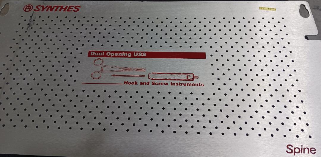 Synthes Dual Opening USS Hook and Screw Instruments, Spine Set, USED, 1 Set/Box