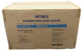 Nitrile Powder-Free Exam Gloves, Medium, 2500/Case