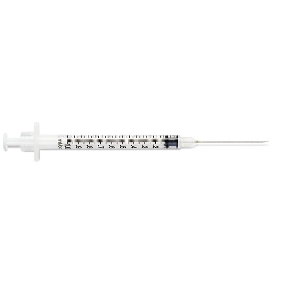 Low Dead Space Syringe 1.0 mL 22 Ga x 1.5"  100/Box