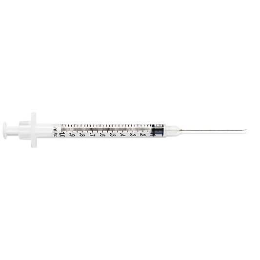 Low Dead Space Syringe 1.0 mL 22 Ga x 1.5"  100/Box