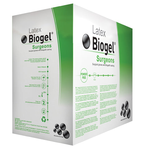 Biogel Surgeons Surgical Gloves Latex Sz. 8 Pair 50/Box
