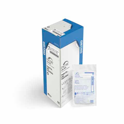 Encore Latex Ortho Surgical Glove P.F. Size 6.5 Sterile Pair 50/Box