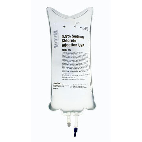 Sodium Chloride Injection 0.9% USP 1000 ml Viaflex Container, 14/Box