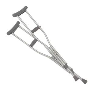 Aluminum Axillary Crutch Youth, 54"-62" 300Lbs. Pair, 8/Case