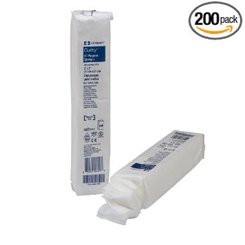 Curity All Purpose Sponges, Non-woven, 4 ply 2"x2", 8000/Case