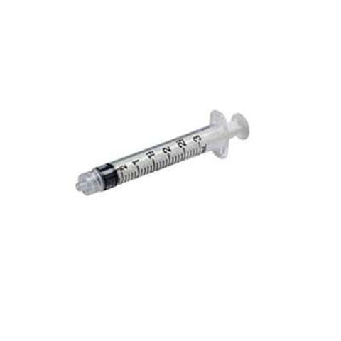 Syringe 3mL, Luer Lock w/o Needle, Disposable, Sterile, 100/Box