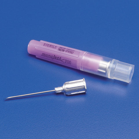 Standard Hypodermic Needle Aluminum Hub, 16G x 1.5", Sterile, 100/Box