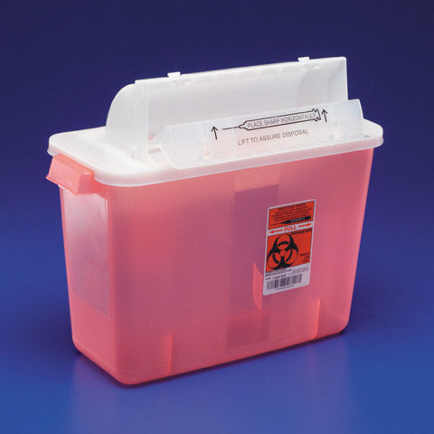 SharpSafety Sharps Container, 3 Gal, with Lid, 1/ea