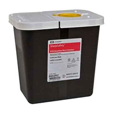 RCRA Hazardous Waste Container, 2 gal w/Lid, 1/Each