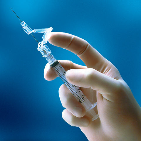 BD SafetyGlide Injection Needle w/Luer-Lok Syringe, 3mL, 21G x 1 1/2", 61/ Box