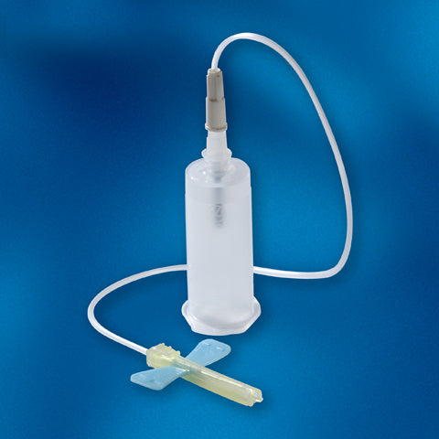 Vacutainer Push Button Blood Collection Set w/Pre-Attached Holder, 21G x 3/4" x 12", Sterile, 20/Box