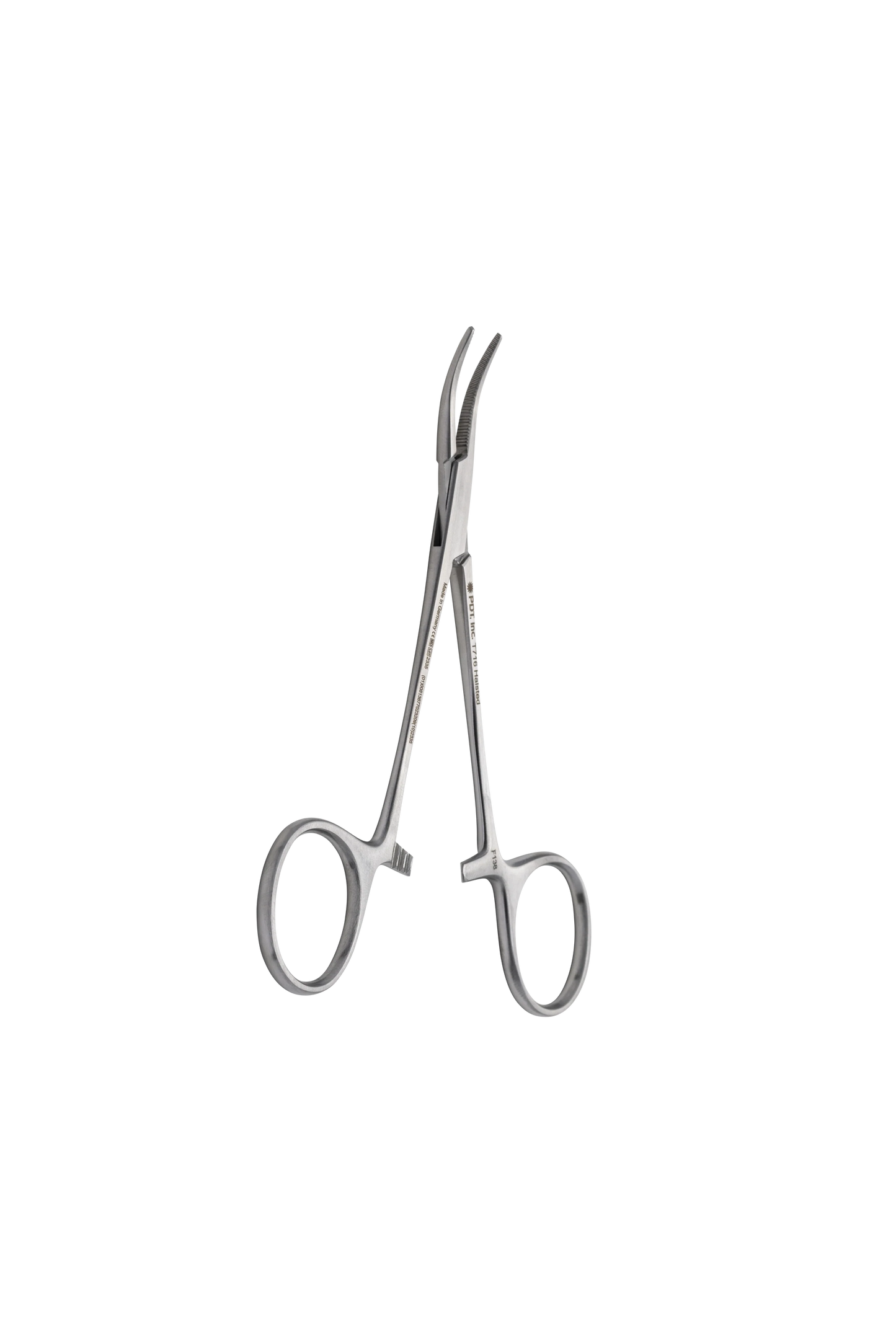 Mosquito Hemostat Forceps 5" Locking, Premium Satin Grade, Single Use, Curved