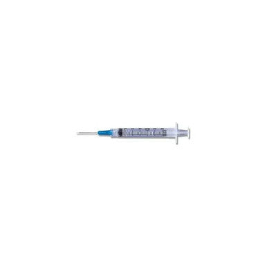 Plastipak 3mL Syringe w/Precision Glide Needle 21G x 1.5" Sterile 100/Box