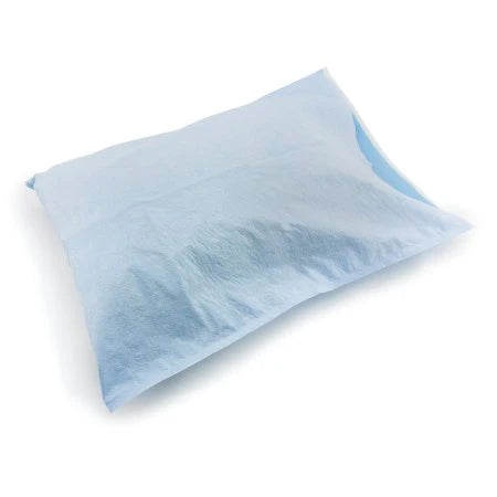 Pillowcase, Tissue Poly, White 21" x 30", Disposable, 100/Box