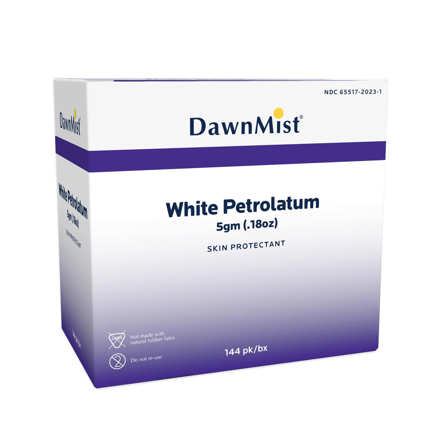 White Petrolatum 5gm, 144/Box, 6 Boxes/Case