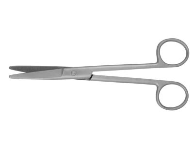 Mayo Scissors, 6 1/4" Straight, Beveled Blades, Blunt Tips, Each