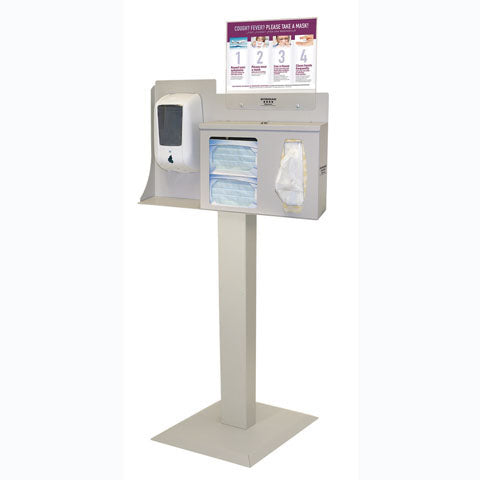 Dispenser Mount Locking Station/Stand Horz, 1/Each