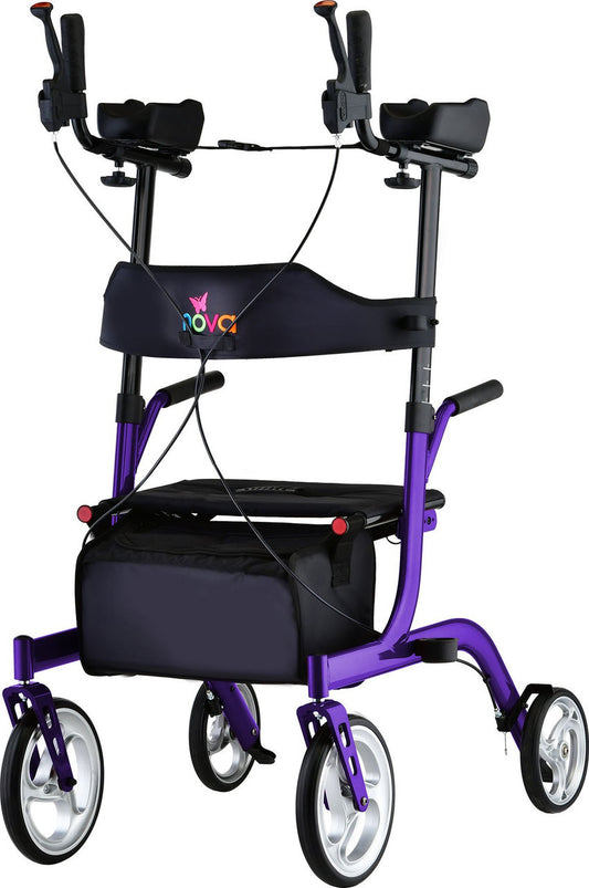 Phoenix Stand Up Rollator, 18" Seat Width, Purple, Used, 1/Ea