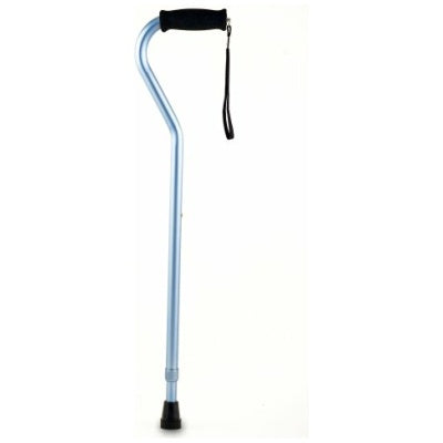 Cane Offset Handle w/Strap, Blue, Each