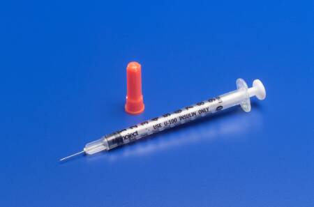 Monoject 1/2mL Insulin Syringe, 29G x 1/2", Sterile, 300/Case