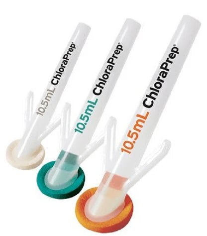 BD ChloraPrep Hi-Lite Orange, 10.5mL Applicators, 2% CHG and 70% IPA, 25/Box