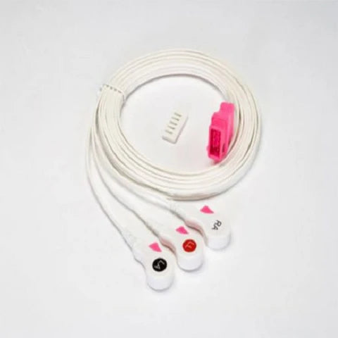 Kendal DL ECG Cable and Lead Wire System, 3-Lead, 10/Box