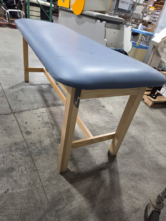 Treatment Table, Light Blue, Non-Adjustable, Used, 1/Each -1767740
