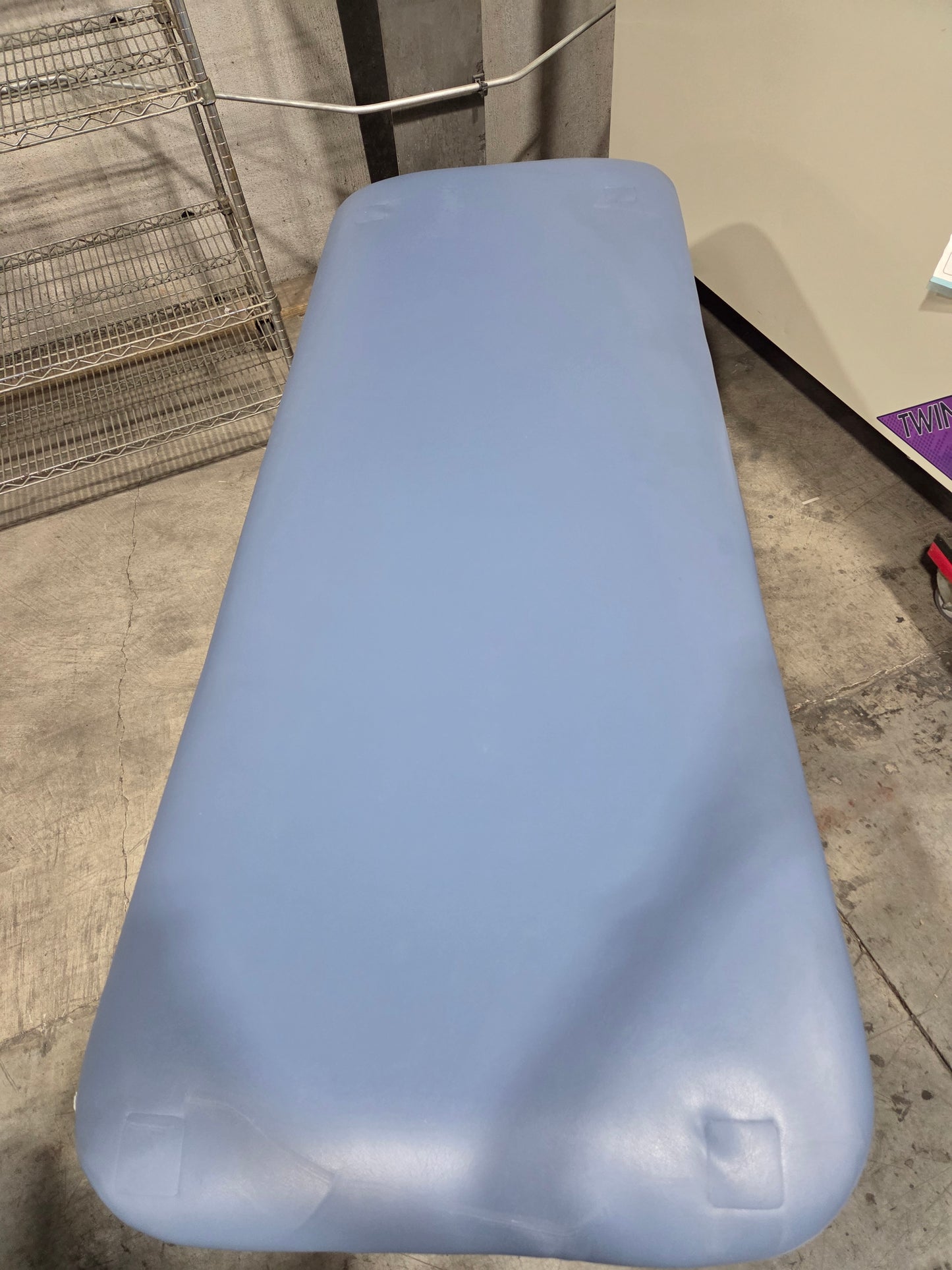 Treatment Table, Light Blue, Non-Adjustable, Used, 1/Each -1767752
