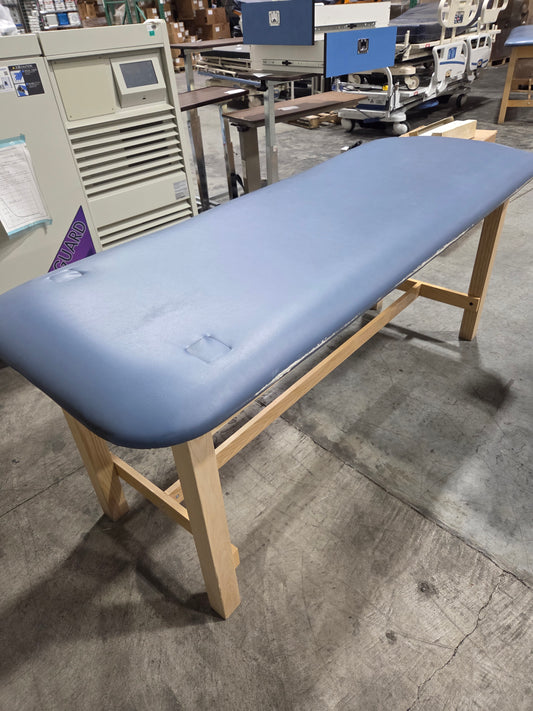 Treatment Table, Light Blue, Non-Adjustable, Used, 1/Each -1767752